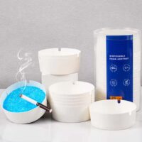Paper Ashtray Blue Smokeless Sand