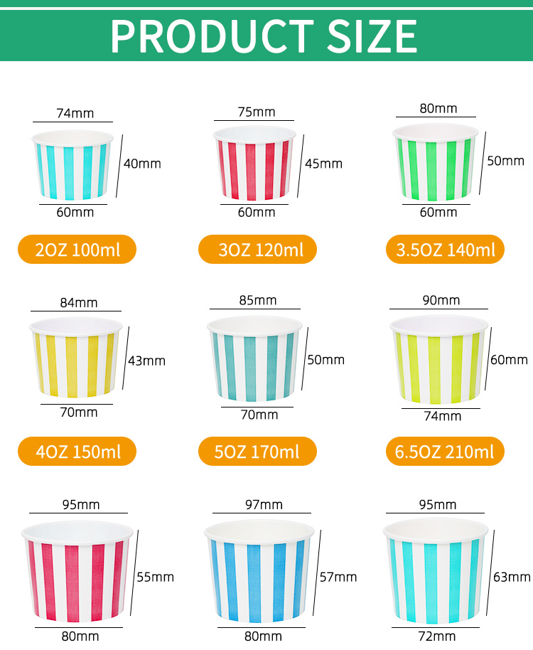 12oz Disposable Ice Cream Cup