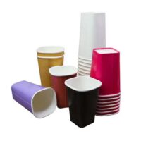 12oz Square Kraft Paper Cup