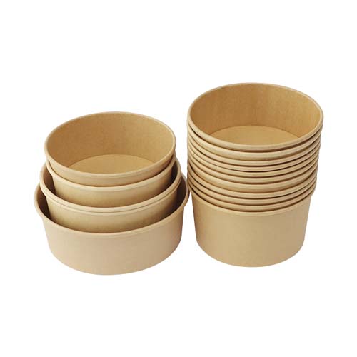 1500ml Large Round Kraft Bowl