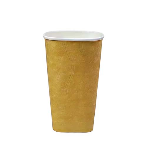 16oz Square Brown Kraft Cup