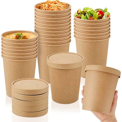 20oz Soup Paper Bowl with Lid