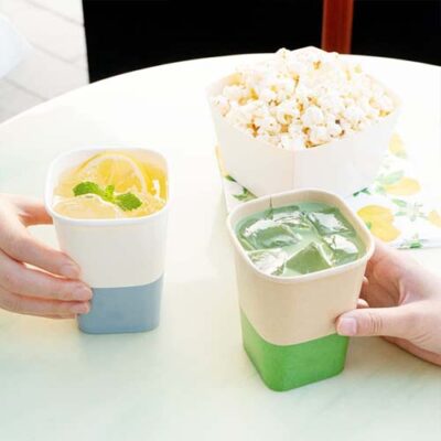 22oz Square Cold Drink Paper Cup