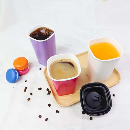 22oz Square Cold Drink Paper Cup