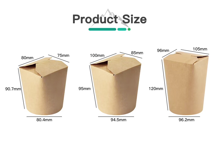 26oz Kraft Paper Noodle Box