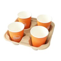 4 Cup Takeaway Paper Tray 4 Cup Takeaway Paper Tray