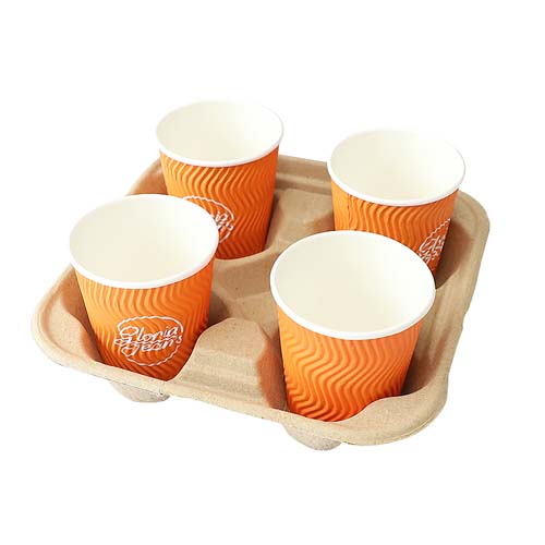 4 Cup Takeaway Paper Tray