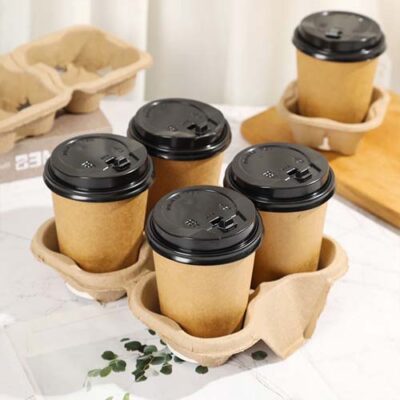 4 Cup Takeaway Paper Tray