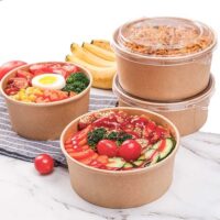 650ml Disposable Salad Paper Bowl 650ml Disposable Salad Paper Bowl