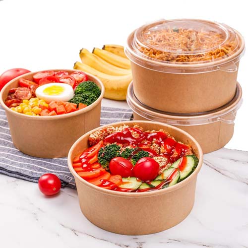 650ml Disposable Salad Paper Bowl