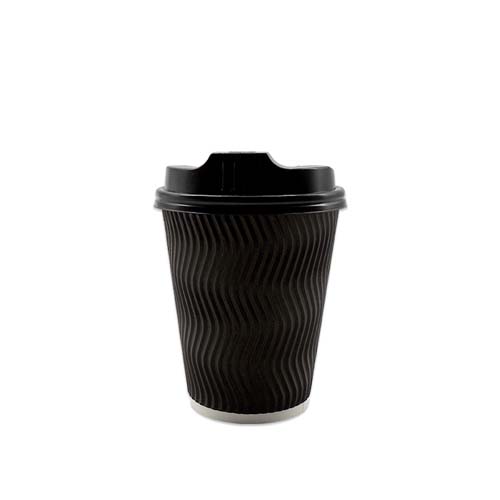 8oz Ripple Wall Coffee Cup with Lid