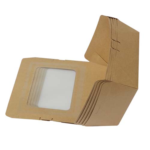 900ml Kraft Take-Out Box with Window