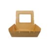 900ml Kraft Take-Out Box with Window