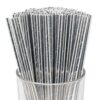 Black & White Paper Drinking Straws