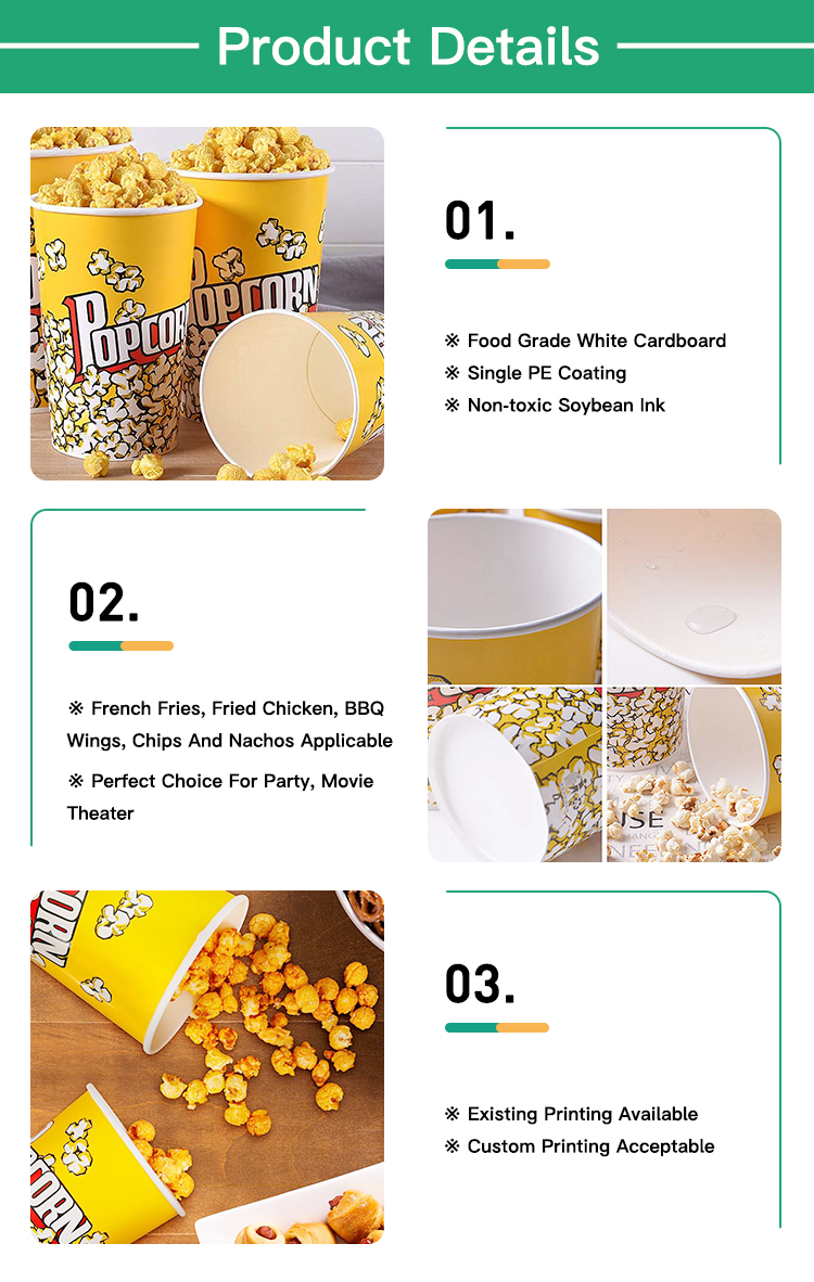 Popcorn Tub with Custom Logo