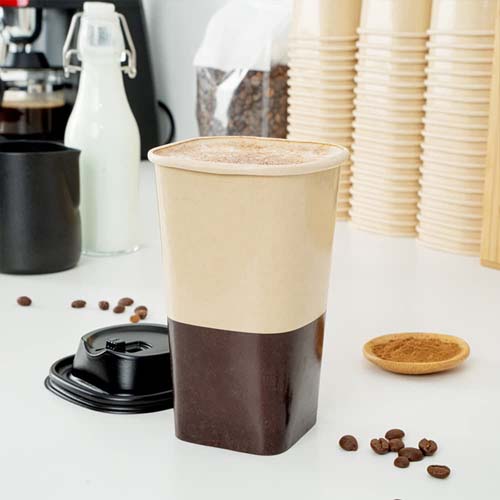 Square 12oz Single Wall Cup