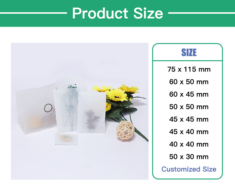 Transparent Butter Paper Packaging Envelope