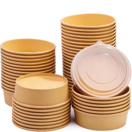 16oz Salad Paper Bowl with Lid