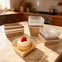 500ml Kraft Paper Dessert Box 500ml Kraft Paper Dessert Box