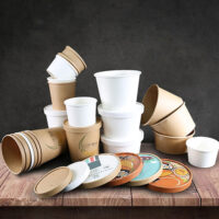 600ml Soup Paper Bowl with Lid 600ml Soup Paper Bowl with Lid
