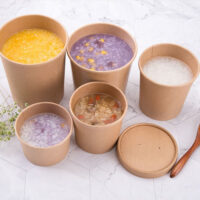 600ml Soup Paper Bowl with Lid 600ml Soup Paper Bowl with Lid
