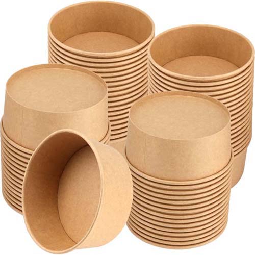 750ml Round Kraft Salad Bowl