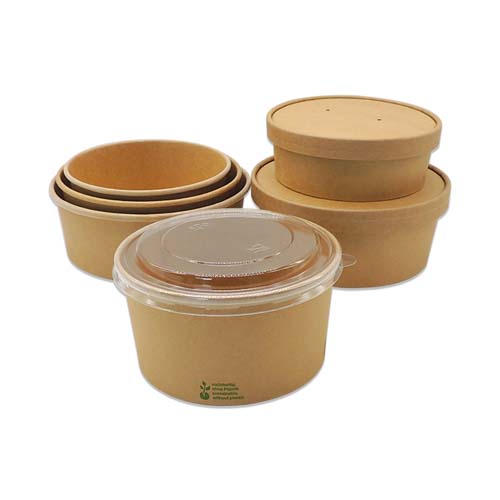 750ml Round Kraft Salad Bowl