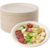 Bagasse Paper Plates Forks Knives Spoons Set