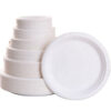 Bagasse Paper Plates Forks Knives Spoons Set