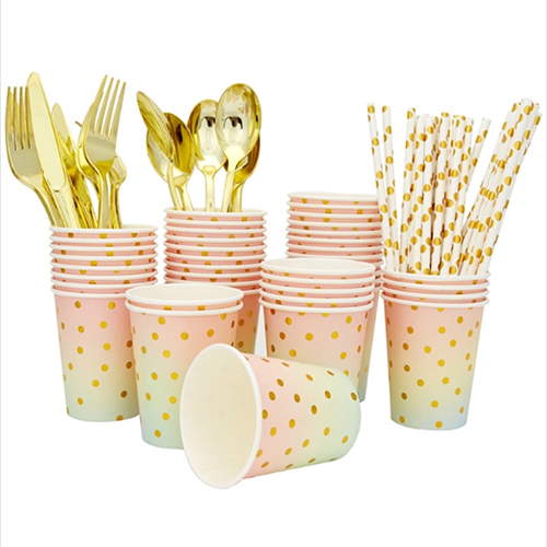Colorful Dots Design Child's Birthday Party Disposable Paper Plates