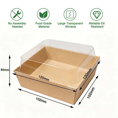 Dessert Takeaway Kraft Container