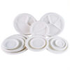 Disposable Cornstarch Plate Bowl Cutlery Set Disposable Cornstarch Plate Bowl Cutlery Set