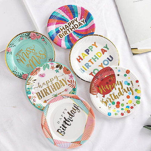 Disposable Paper Plates for Birthday Party