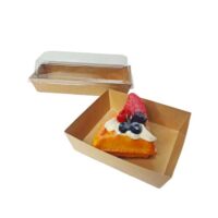 Kraft Dessert Box with Window Kraft Dessert Box with Window