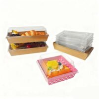 Kraft Dessert Box with Window Kraft Dessert Box with Window