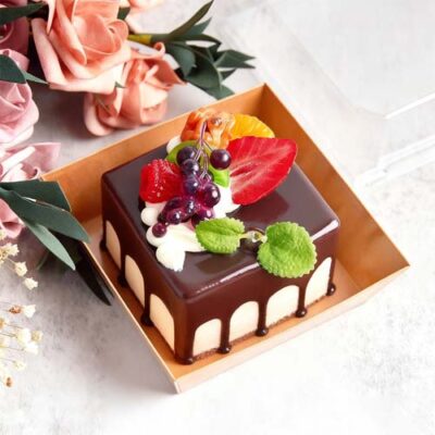 Kraft Dessert Box with Window