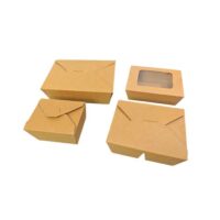 Kraft Food Box 500ml with Window Kraft Food Box 500ml with Window