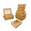 Kraft Food Box 500ml with Window Kraft Food Box 500ml with Window