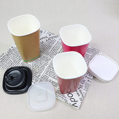 Leakproof 22oz Square Paper Cup Leakproof 22oz Square Paper Cup