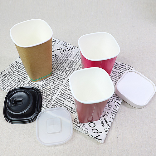 Leakproof 22oz Square Paper Cup