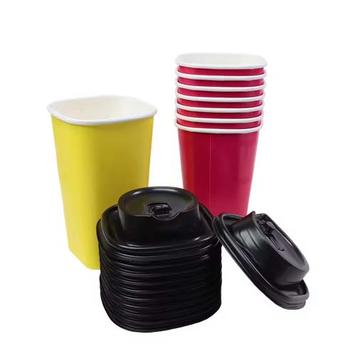 Leakproof 22oz Square Paper Cup