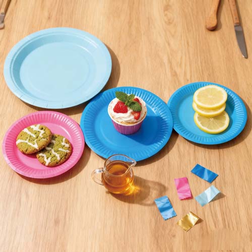 Microwave Safe Disposable Kraft Paper Plates