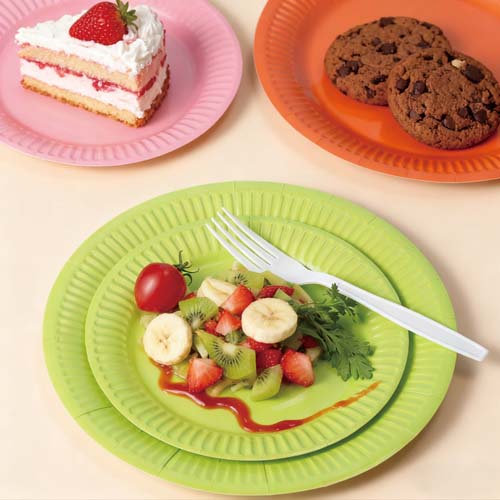 Microwave Safe Disposable Kraft Paper Plates