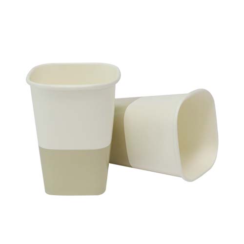 White 22oz Square Paper Cup