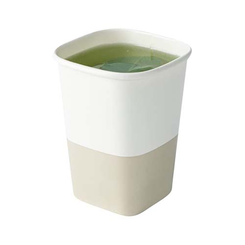 White 22oz Square Paper Cup
