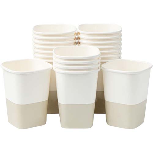 White 22oz Square Paper Cup White 22oz Square Paper Cup