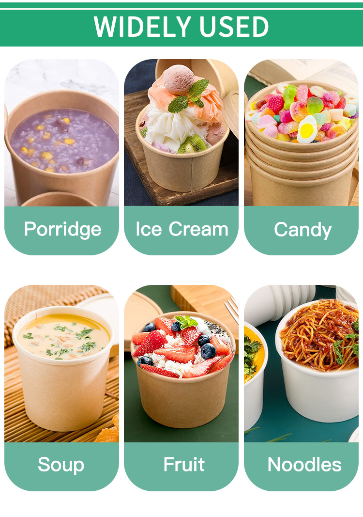 8 oz Kraft Paper Food Cup