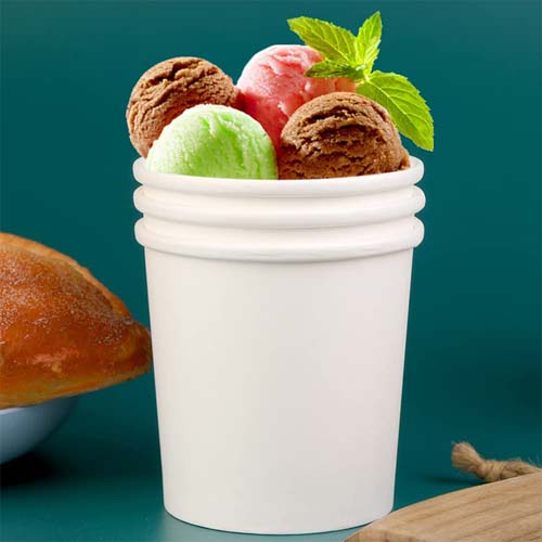 8 oz. White Paper Food Cup