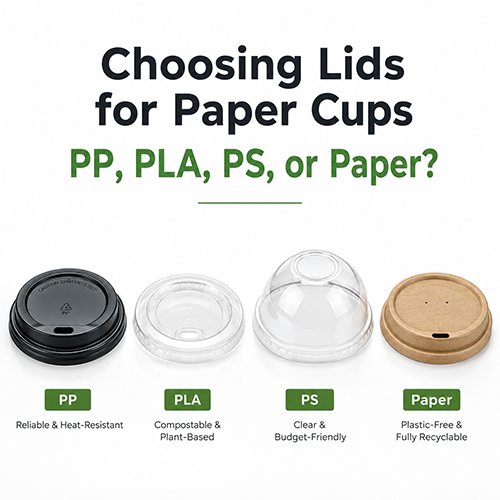 Choosing Lids for Paper Cups PP, PLA, PS, or Paper