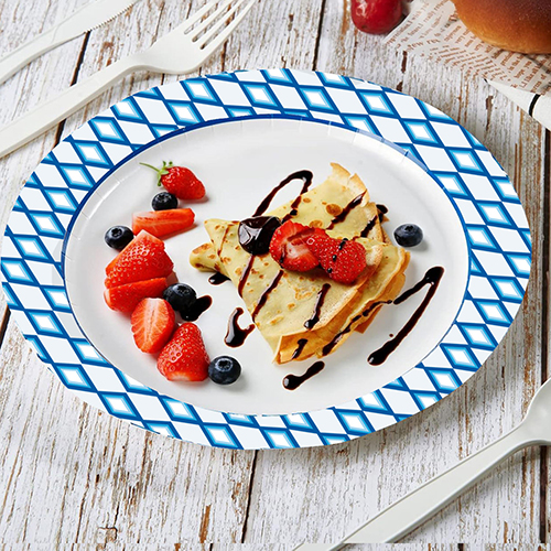 Oil-Resistant Kraft Paper Plates